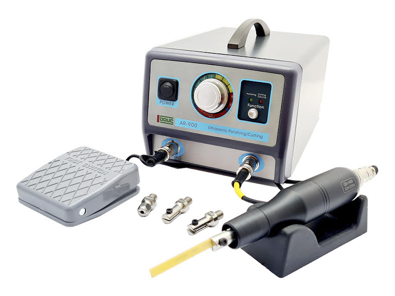Ultrasonido marca GOUS: Ideal para el desbaste, pulido de moldes y metales, remueve grano de erosión y huella de maquinado de manera eficiente, obteniendo resultados muy rápidos y altamente precisos, (45 W de potencia), 10 niveles de frecuencia, 18 -25 KHz, con amplitud de 3 a 40 micras, (ideal para desbaste, acabado y corte). 